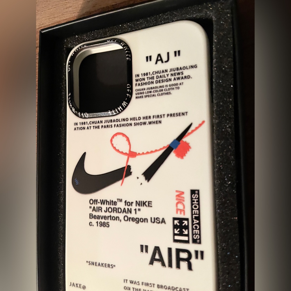 The Limited | 12Pro Max Nike “off-White” inspired printed bumper case - Picture 4 of 6